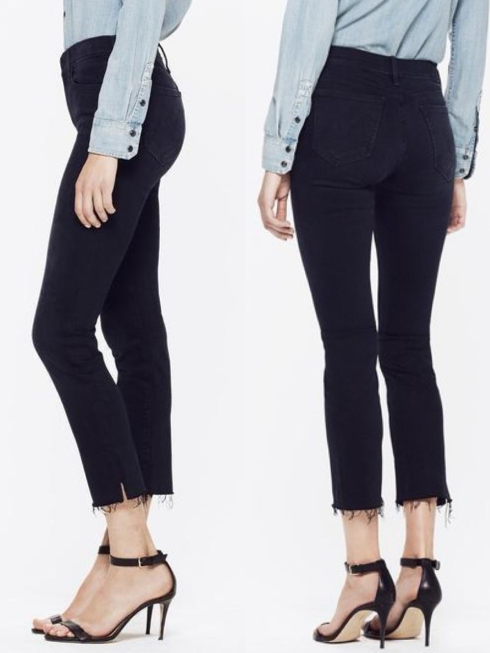 MOTHER The Rascal Ankle Snippet Straight Slim High Rise Jeans \\ 27